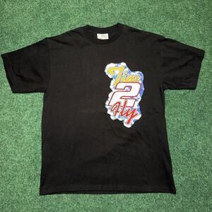 Rusty Wallace Graphic T Shirt Men's Size Large Black Shirt Competitors View 005